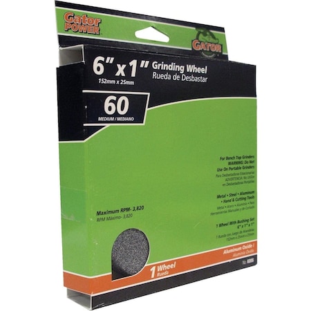 Gator Finishing Blade 6 In. 1 In. Adjustable - 1in. , 3/4in. , 5/8in. , 1/2in. Bench Grinding Wheel 6006GA